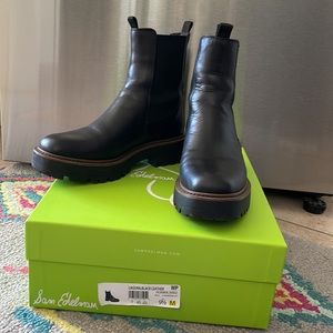 Sam Edelman Laguna Boot Black Leather 9 1/2